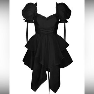 Selkie Raven Silk Blend Faerie Dress in M 🧚‍♀️🖤